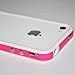 White Hot Pink Open Back Bumper Case Cover for Apple Iphone 4 4s