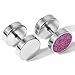 PiercingJ 12pcs 16G Stainless Steel Glitter Barbell Stud Earring Fake Cheater Piercing Ear Plug 00G (10MM) Gauge Look