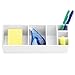 iDesign Med+ Medicine Cabinet and Vanity Organizer, 3 Compartment Storage for Vitamins, Medical Supplies, First-Aid and Makeup, 9
