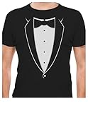 TeeStars - Printed Tuxedo With Bowtie Suit Funny T-Shirt