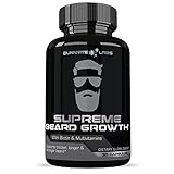 SUPREME BEARD GROWTH - Beard Vitamins | Leader in Facial Hair Growth Supplements - For Thicker, Fuller, Healthy Beard | with Biotin, Non-GMO Facial Hair Growth Pills for Men - 30 Capsules