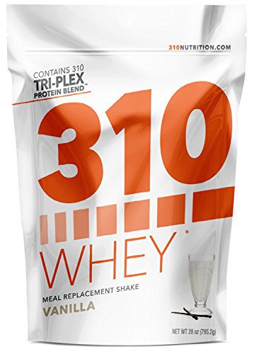 Vanilla Whey Meal Replacement | 310 Shake Whey Protein Powder is Gluten Free, Soy Protein Free and Sugar Free | Includes Free Recipe eBook | 28 Servings