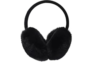 LEBKFT Ear Muffs for Women - Adjustable Faux Fur Ear Warmers for Cold Weather - Winter Gift for Women, Men, Girls