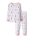 1-5 Years Girl Pattern Long Johns Thermal Underwear Set Winter Warm Base Layer