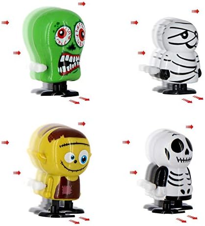 41TE kE2bvL. AC  - heytech 12 PCS Wind-up Toys for Halloween Assorted