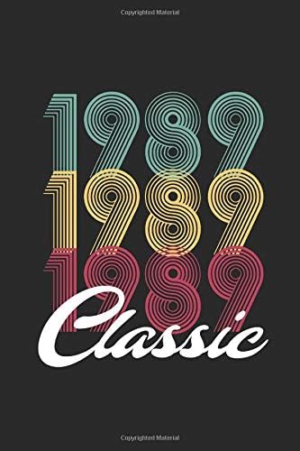 Classic 1989: Dotted Bullet Grid Notebook – Journal for Birthday Gift Idea Paperback – 11 Apr 2019