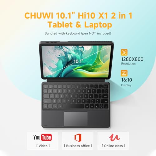 CHUWI Hi10 X1 Windows Tablet with Keyboard 10.1