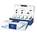 Tea Forte Bleu Petite Presentation Box Tea Sampler, Assorted Variety Tea Box, 10 Handcrafted Pyramid Tea Infuser Bags, Blue Herbal Tea