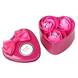 JPJ(TM) ❤Flower Soap❤3Pcs Hot Fashion Heart
