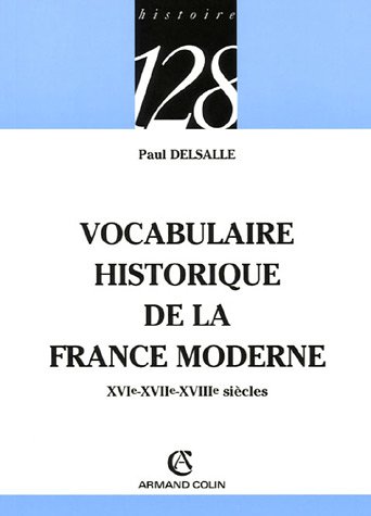 Vocabulaire historique de la France moderne