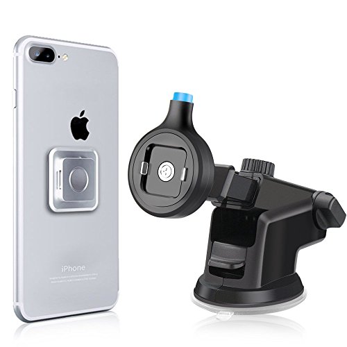 Matone Magnetic Car Mount Phone Holder, 360 Degree Rotatable Windshield Dashboard Universal Car Mobile Phone Stand, [Easy Mount & Quick Release] for iPhone Samsung Galaxy LG Smartphones Tablet