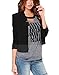 Face N Face Women's Cotton Long Sleeve Slim Short Blazer Suit Jacket