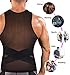 TAILONG Tight Vests Slim Tank Top Compression Shirt for Men Wasit Training Tummy Underwear Girdle Body Shaper (Black, M)
