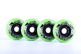 8-pack, Cougar Inline Skate/Rollerblade Wheels (Lime Green, 76mm)