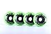 8-pack, Cougar Inline Skate/Rollerblade Wheels (Lime Green, 76mm)