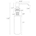 VAPSINT Modern Commercial Brushed Nickel Liquid Built In Deck Mount Soap Dispenser Pump, For Kitchen Sink Faucet