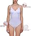 LastFor1 Women's Bodysuit Plus Size Underwire Comfort Soft Adjustable Everyday Body Briefer Tank Camisole White M