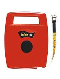 Lufkin 706l 1 2 inch x Bobina de 100 Hi Viz Naranja cerrado lineal Fibra de vidrio Cinta