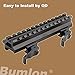 Tactical Picatinny Riser Mount Rails Dual 90 and 45 Degree Quick Release Detach 13-Slot Medium Profile for Red Dot Scope Optics