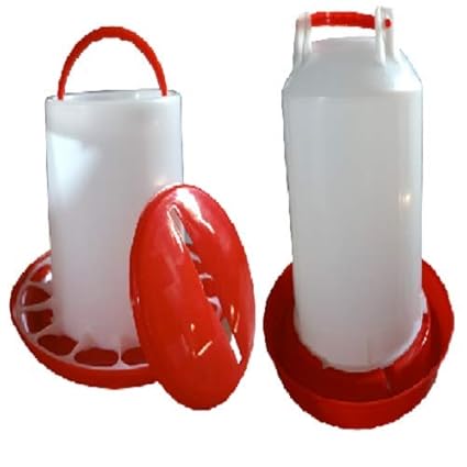 TM&W-Chicken, Quail and All Other Birds Feeders & Drinkers- (9 KG Feeder & 11 Litre Drinker-1+1=2 pcs)