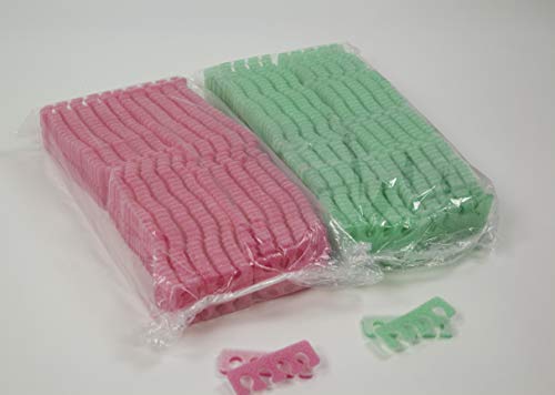 300 Pairs 4-hole Soft Foam Toe Separators, Perfect for Pedicure, Manicure, Nail Polish, and Other Uses for Home and Nail Salon