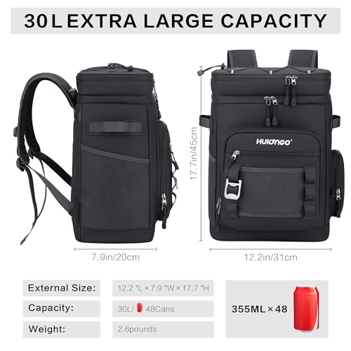 Hulongo Nevera Bolsa Impermeable Grande Térmica Isotérmica Aislada a Prueba de Fugas para Camping, Playa, Pesca, Picnic, Viajes, Exteriores