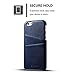 Iphone 6 Plus/6S Plus Wallet Phone Case, Slim Leather Back Case Cover With Credit Card Holder Blue Case