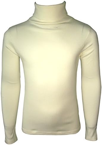 KIDS BOYS GIRLS POLO NECK RIBBED JUMPER TOP TURTLE ROLL NECK 0-13 YEARS NEW