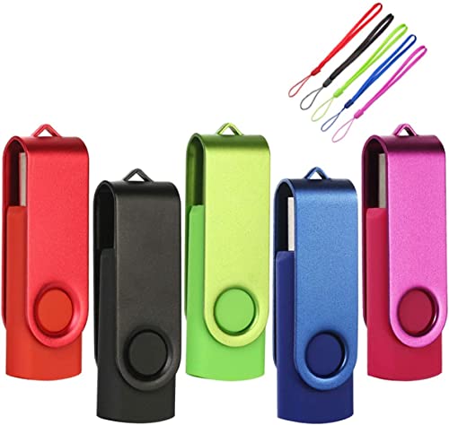 EASTBULL USB Stick 32GB 5 stück Speicherstick 32GB Mehrfarbig USB-Sticks Data Datenspeicher (32GB, Mehrfarbig)