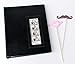 Photo Booth Album - with Storage Box - Holds 120 Photos - Slide in 2x6 Photo Strips - Elegant Black Photo Album