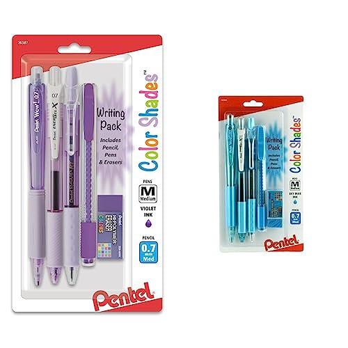 Pentel Color Shades Writing Pack - Pastel Violet (BLBKALZBPV) & Color ...