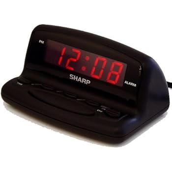 Amazon.com: Sharp SPC106X LED Alarm Clock (Black): Home ...