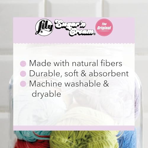 Lily Sugar 'n Cream Cotton Yarn Black Current 1318 Crochet Knit Fast Shipping