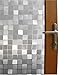 Bloss Privacy Frosted Bathroom Static Window Cling NO Glue Glass Film for Home Window (17.7