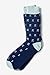 Pi Symbols Navy Blue Carded Cotton Sock Pi Symbol One Size