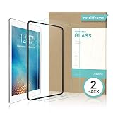 AINOPE 2 PACK iPad 9.7 6th Generation Screen Protector,EASY INSTALL FRAME Tempered Glass Screen Protector for iPad Pro 9.7 -Apple Pencil Compatible with/HD/Anti-scratch