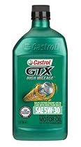 Castrol 6440 GTX High Mileage 5W30 Motor Oil, 1 Quart, Pack of 6