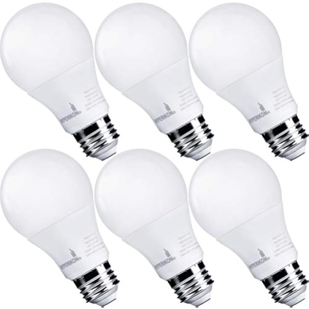 LED Light Bulbs A19 60 Watt Equivalent Bulbs, 9W, 4000K Daylight, Non