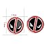 Deadpool Cufflinks Superhero Mens Shirt Cuff Links Groom Groomsmen Wedding Gift