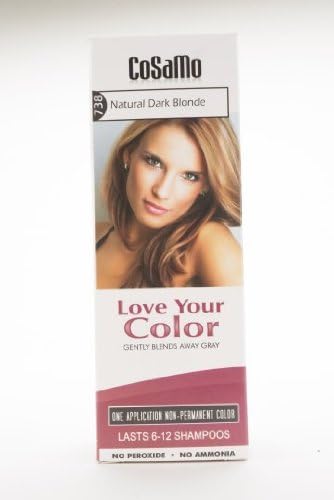 CoSaMo Love Your Color Hair Color 738 Natural Dark Blonde (Pack of 3)