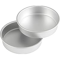 Wilton Aluminum Round Set, 8 x 2-Inch, 2-Pack Cake Pan Multipack, Assorted