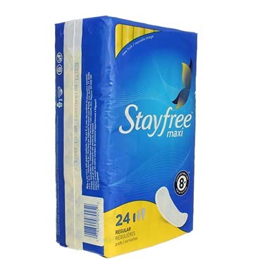 Stayfree Reg Maxi Pad 24ct