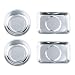 HORUSDY 4-Piece Magnet Trays Set, Round/square Magnetic Trays Tools Parts Tray Holder primary