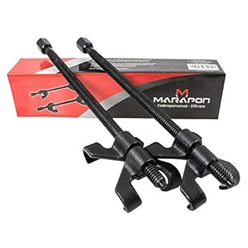 MARAPON Federspanner für KFZ [2 TLG. Set mit 370 mm Spannweg] Einfacher Stoßdämpferwechsel | Extra geschmiedete & stabile Gre