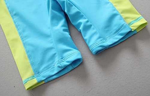BANGELY Baby Boy Summer Long Sleeve One Piece Rashguard Swimsuit Sun Protection Swimwear Size 12-18M (Blue) - Thumbnail 6