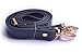 Wento 1pcs 43''-49'' Black PU Leather Straps Adjustable Bag Strap,Soft Faux Leather Shoulder Straps,Replacement Cross Body Purse Straps,Handbag Bag Wallet Straps (Gold)…
