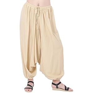 CandyHusky Men Women Baggy Hippie Boho Gypsy Yoga Aladdin Harem Pants Costumes