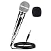 Ankuka Wired Dynamic Karaoke Microphones, Professional Handheld Vocal Mic with 13ft 6.35mm XLR Audio Cable Compatible with Karaoke Machine/Speaker/Amp/Mixer for Singing, Speech, Wedding, Stage