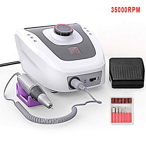 ZYFWBDZ New Electric Nail Drill Professional Nail File Pedicure Manicure Tool Set File Remove Gel Nail Family Salon