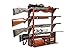 American Furniture Classics 840 4 Gun Wall Rack, Medium Brown primary
